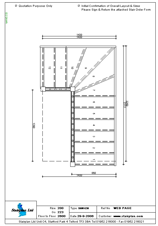 drawing staircase
