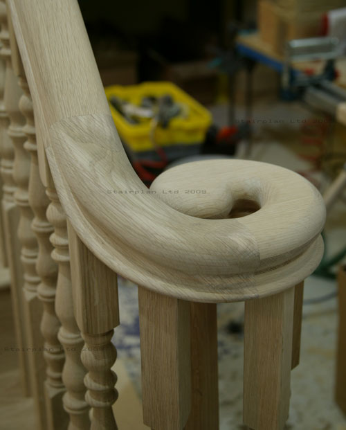 Oak ascending Volute