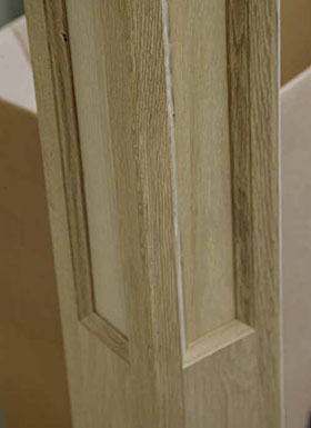 Panelled Newel post from the Netherfield Staircase